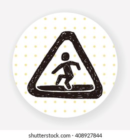 people Crossing doodle