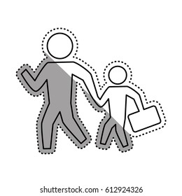 people crossing walking
