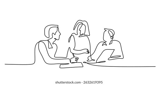 Las Personas se agolpan detrás de una línea de arte. Concepto de reunión comunitaria de grupo. Diseño Abstractas de Vector de conexión social.