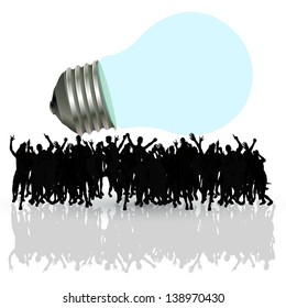 people crowd having an idea