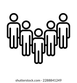 People, Crowd Icon Design Vector template illustration