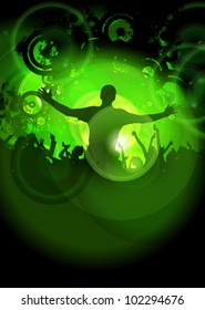 People dancing background party