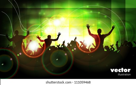 Fiesta de fondo de baile de la gente