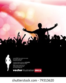 People dancing background party