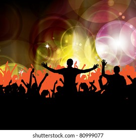 People dancing background party