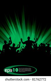 People dancing background party