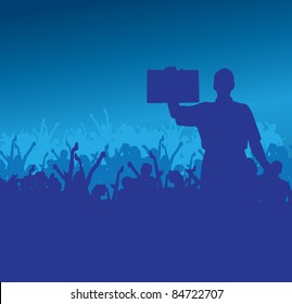 People dancing background party