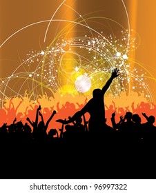 People dancing background party