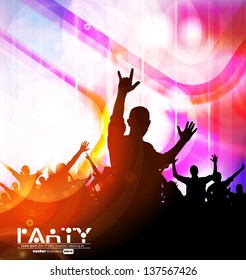 People dancing in the club