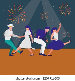 people dancing design