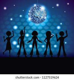 People dancing in disco