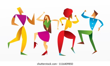 People Dancing (Vector Art)