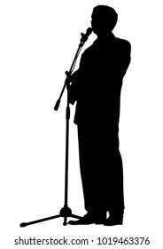 People in debate during elections on white background