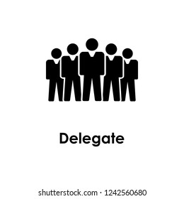 People, Delegate Icon. Element Of Business Icon For Mobile Concept And Web Apps. 