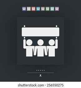 People demonstration icon