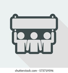 People demonstration icon