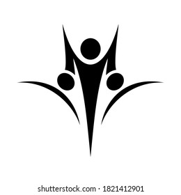 People for design concept. Very suitable in various business purposes, also for icon, logo symbol and many more.