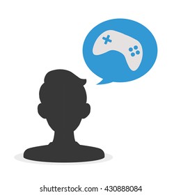 People design. Media icon. Isolated illustration , vector