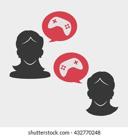 People design. Media icon. Isolated illustration , vector