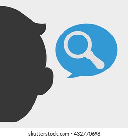 People design. Media icon. Isolated illustration , vector