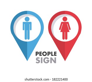 People design over  background, vector illustration
