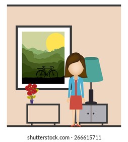 People design over  background, vector illustration