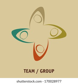 people design  over  beige  background vector illustration 