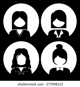 People design over black background, vector illustration