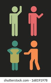 people design over blue background vector illustration