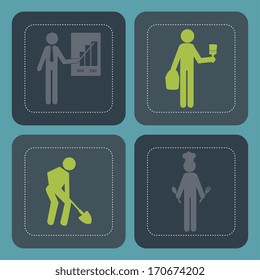people design  over blue  background vector illustration 