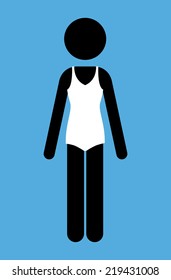 People design over blue background, vector illustration