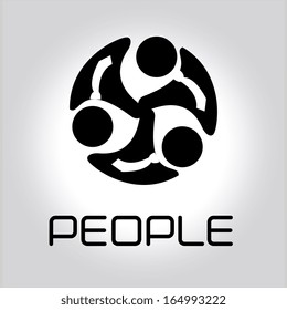 people design  over gray background vector illustration 