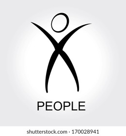 people design  over  gray  background vector illustration 