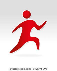 People design over gray background, vector illustration