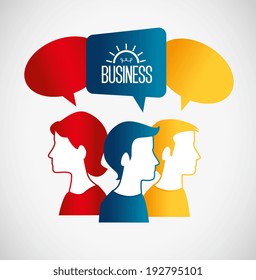 People design over gray background, vector illustration
