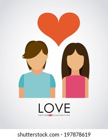 People design over gray background, vector illustration