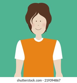People design over green background, vector illustration