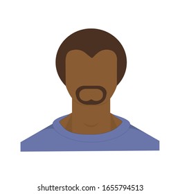 People design over white background. For social network. Men face. vector illustration