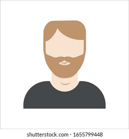 La gente diseña sobre fondo blanco. Por las redes sociales. Los hombres se enfrentan. ilustración vectorial