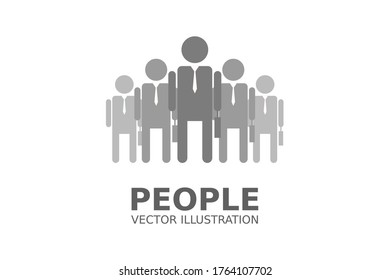 Diseño de personas sobre fondo blanco, ilustración vectorial