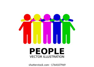 People design over white background, vector illustration