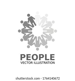 People design over white background, vector illustration