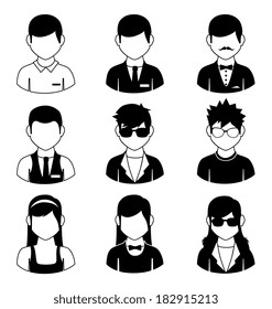 People design over white background, vector illustration