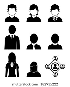 People design over white background, vector illustration