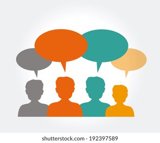 People design over white background, vector illustration