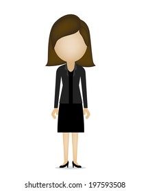People design over white background, vector illustration
