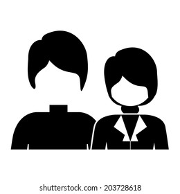People design over white background, vector illustration