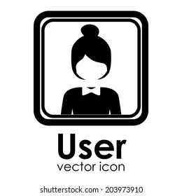 People design over white background, vector illustration