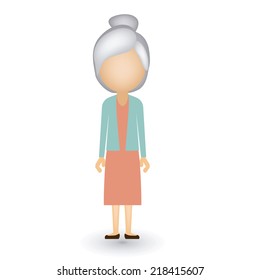 People design over white background, vector illustration