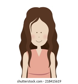 People design over white background, vector illustration
